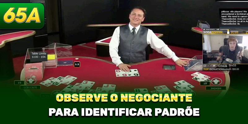 Observe o negociante para identificar padrõe 