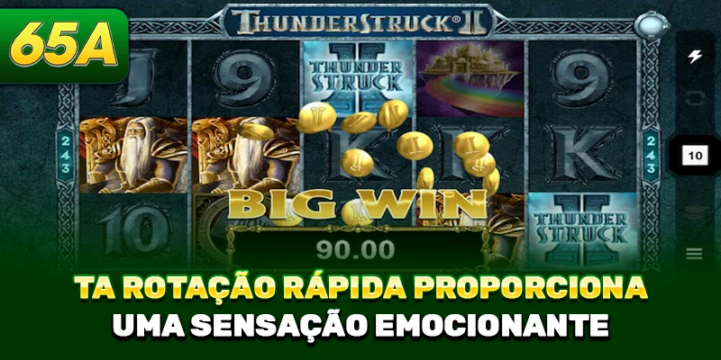 TA rotação rápida proporciona uma sensação emocionante 